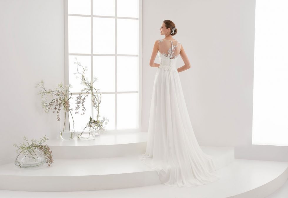 robe bohème en mousseline fluide AURORA de NICOLE SPOSA PLUS DISPONIBLE